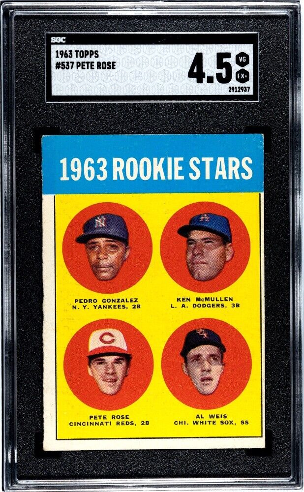 1963 Topps Pete Rose rookie card