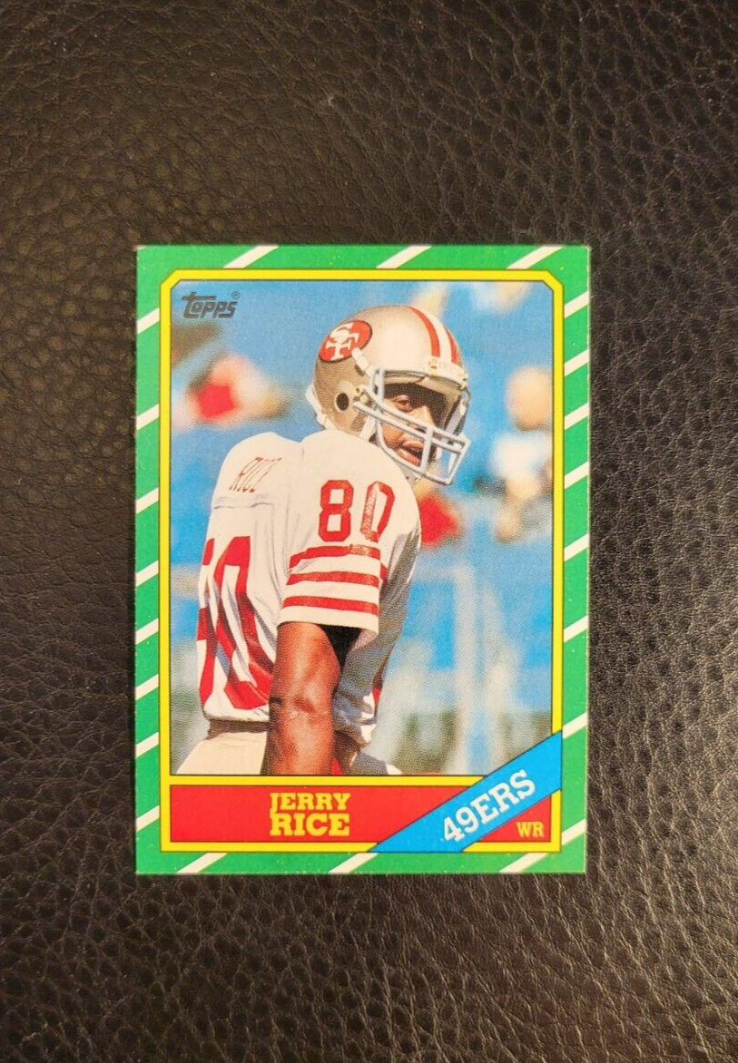1986 Topps Jerry Rice rookie card