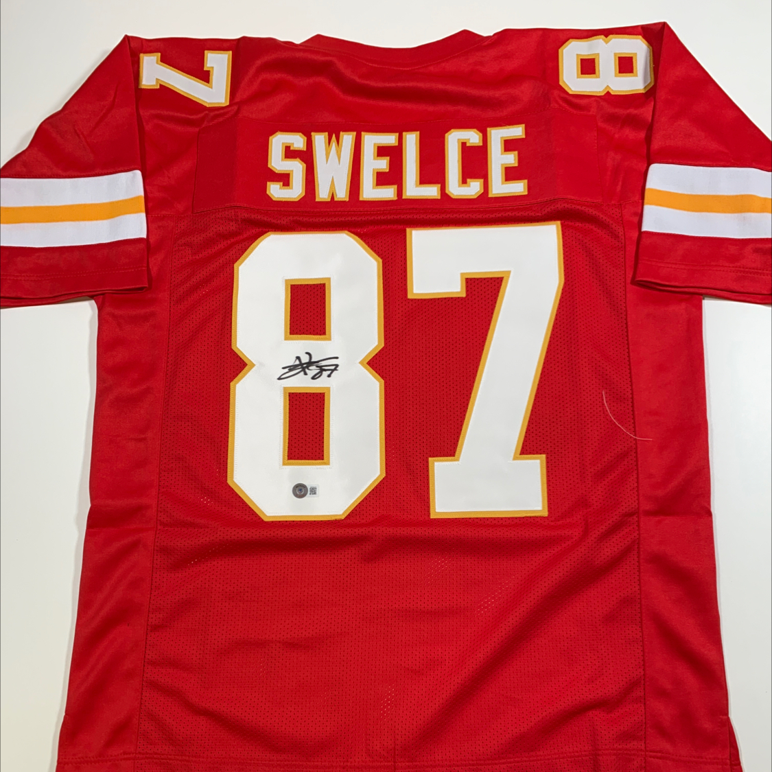 Travis Kelce "Swelce" autographed jersey