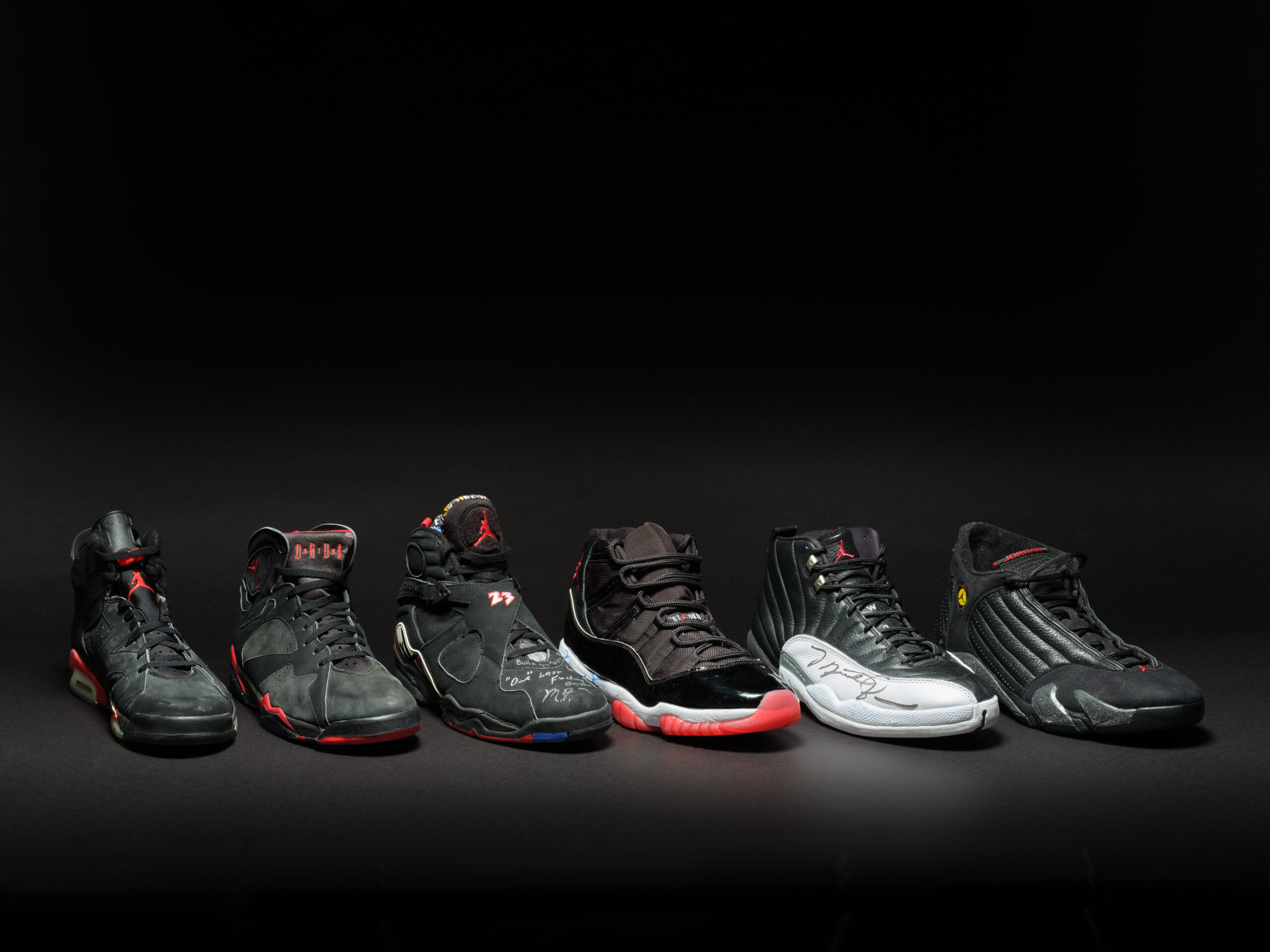 Michael Jordan game-worn championship sneakers.
