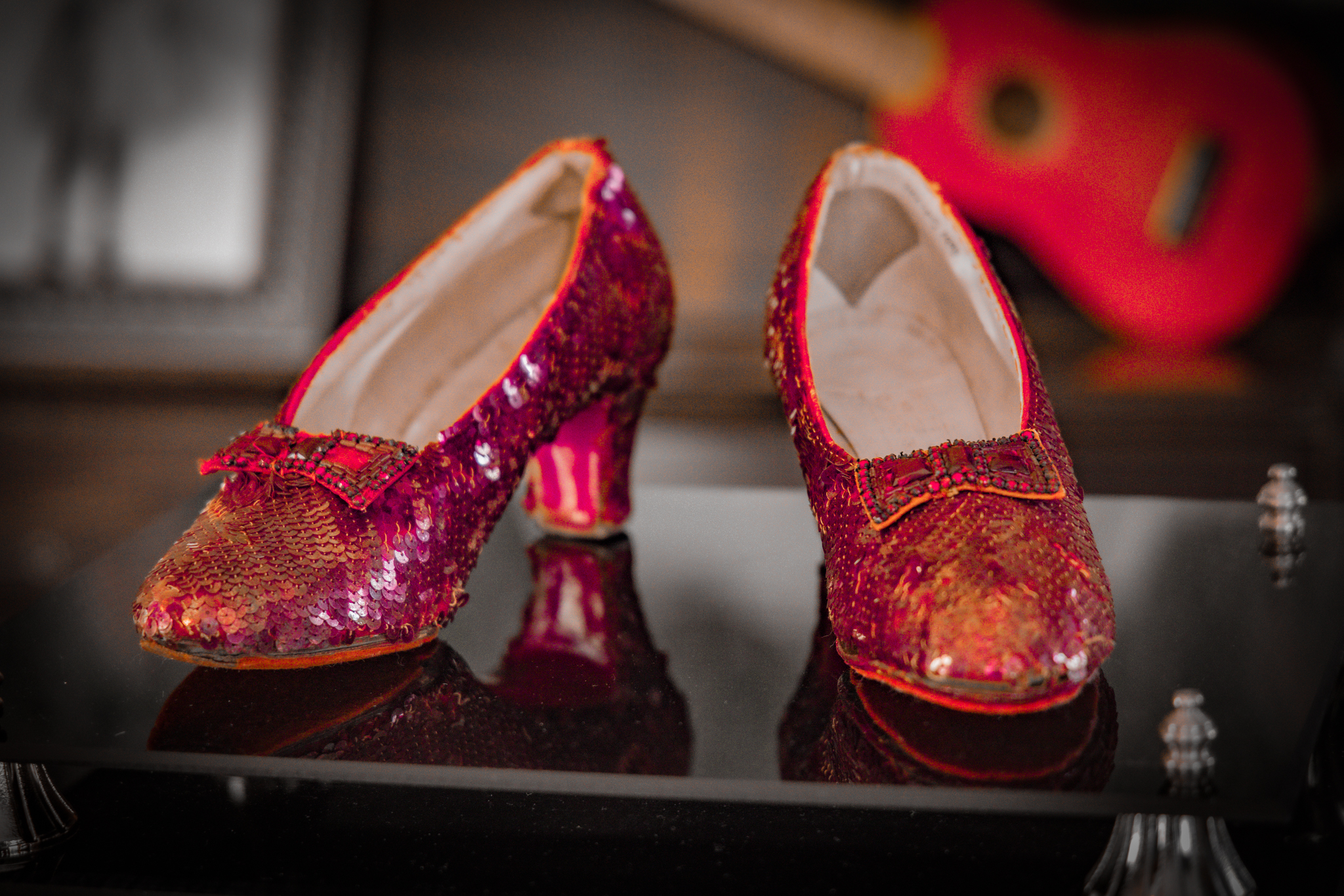 Ruby slippers from "The Wizard of Oz."