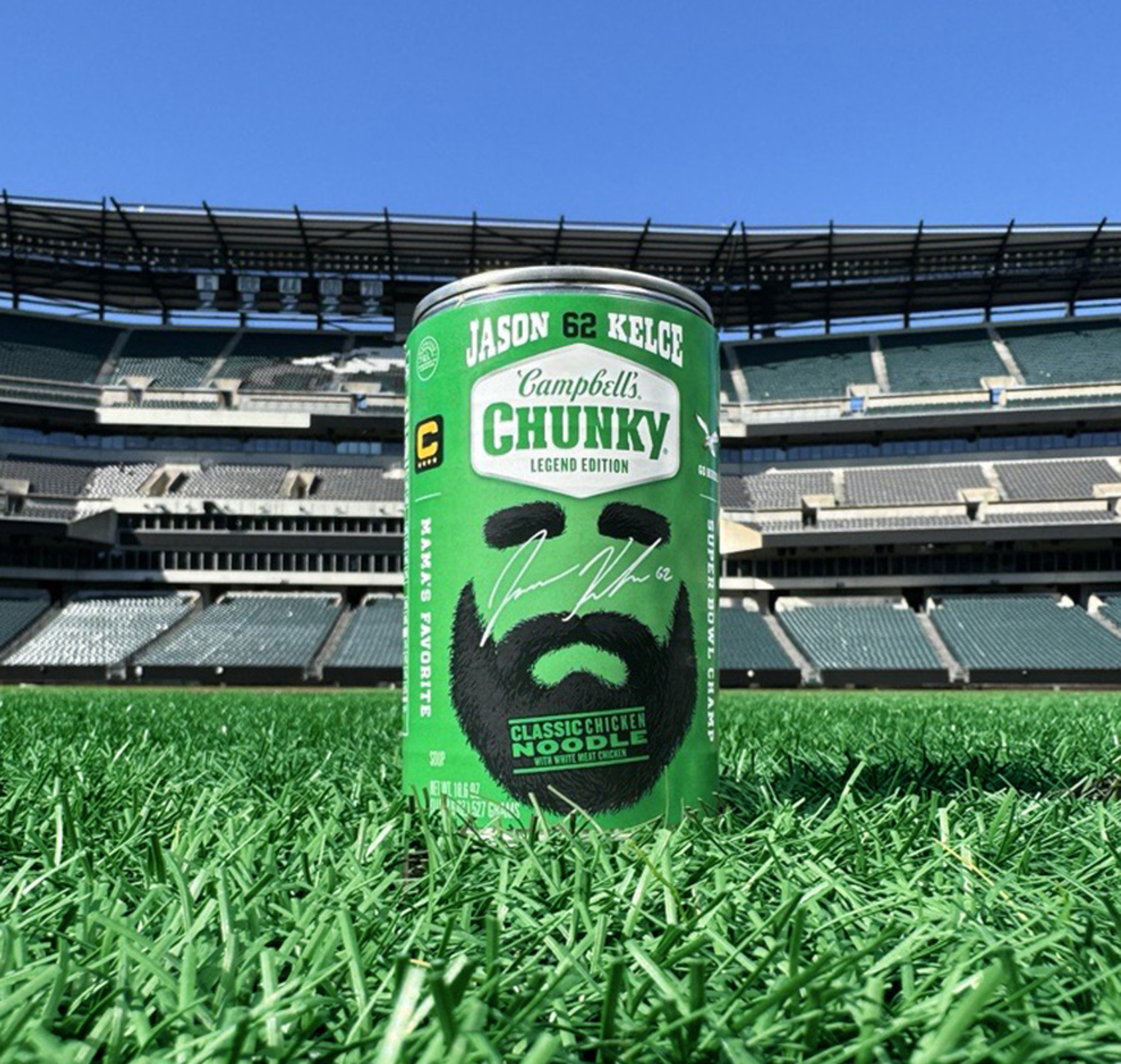 Campbell's Chunky Legend Edition Jason Kelce soup can