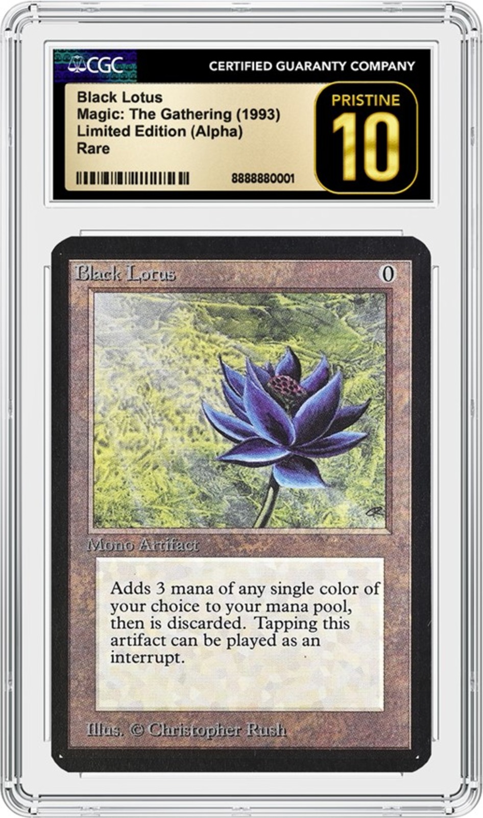 Alpha Black Lotus Magic: The Gathering card