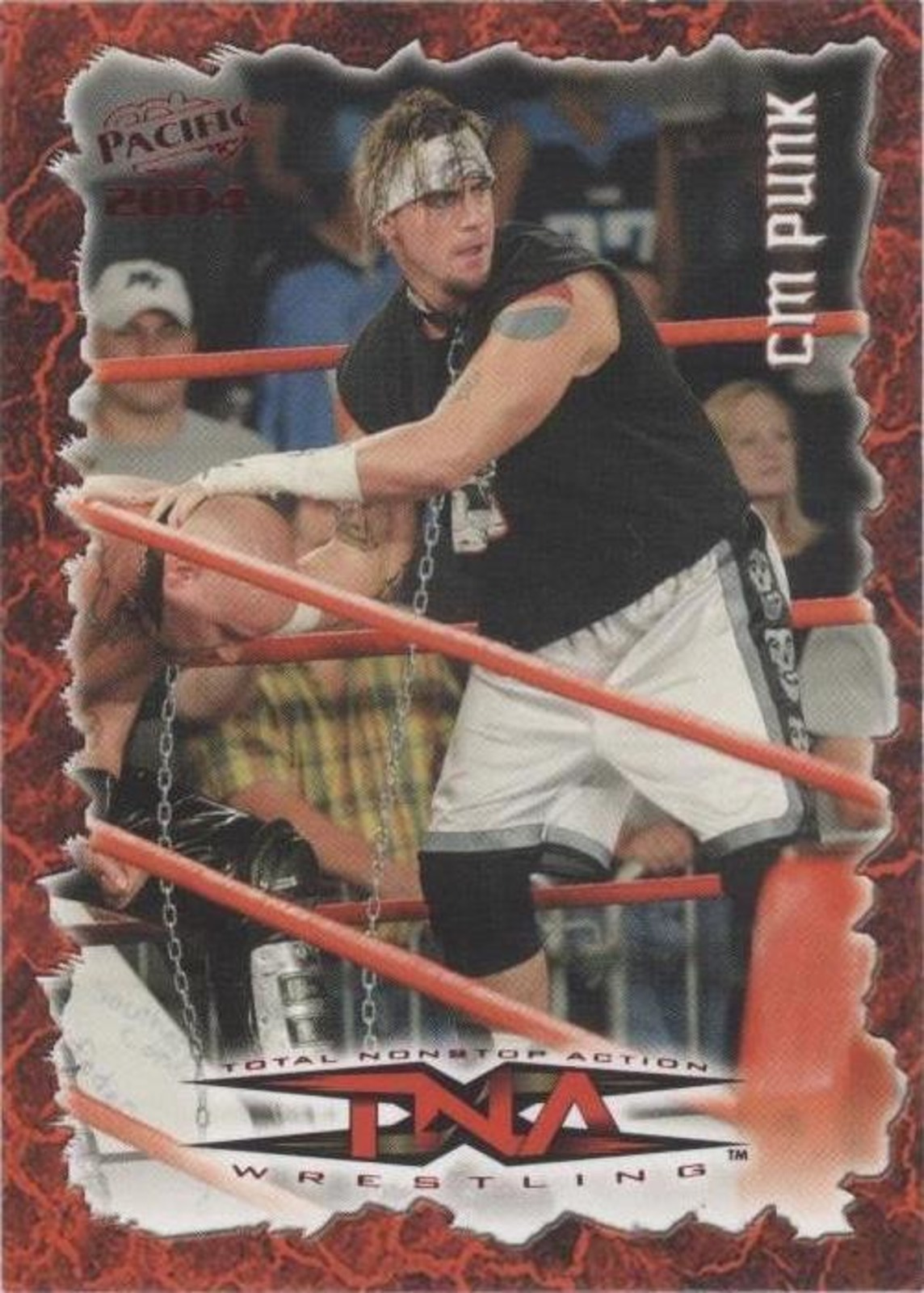 2004 Pacific TNA CM Punk Red rookie card