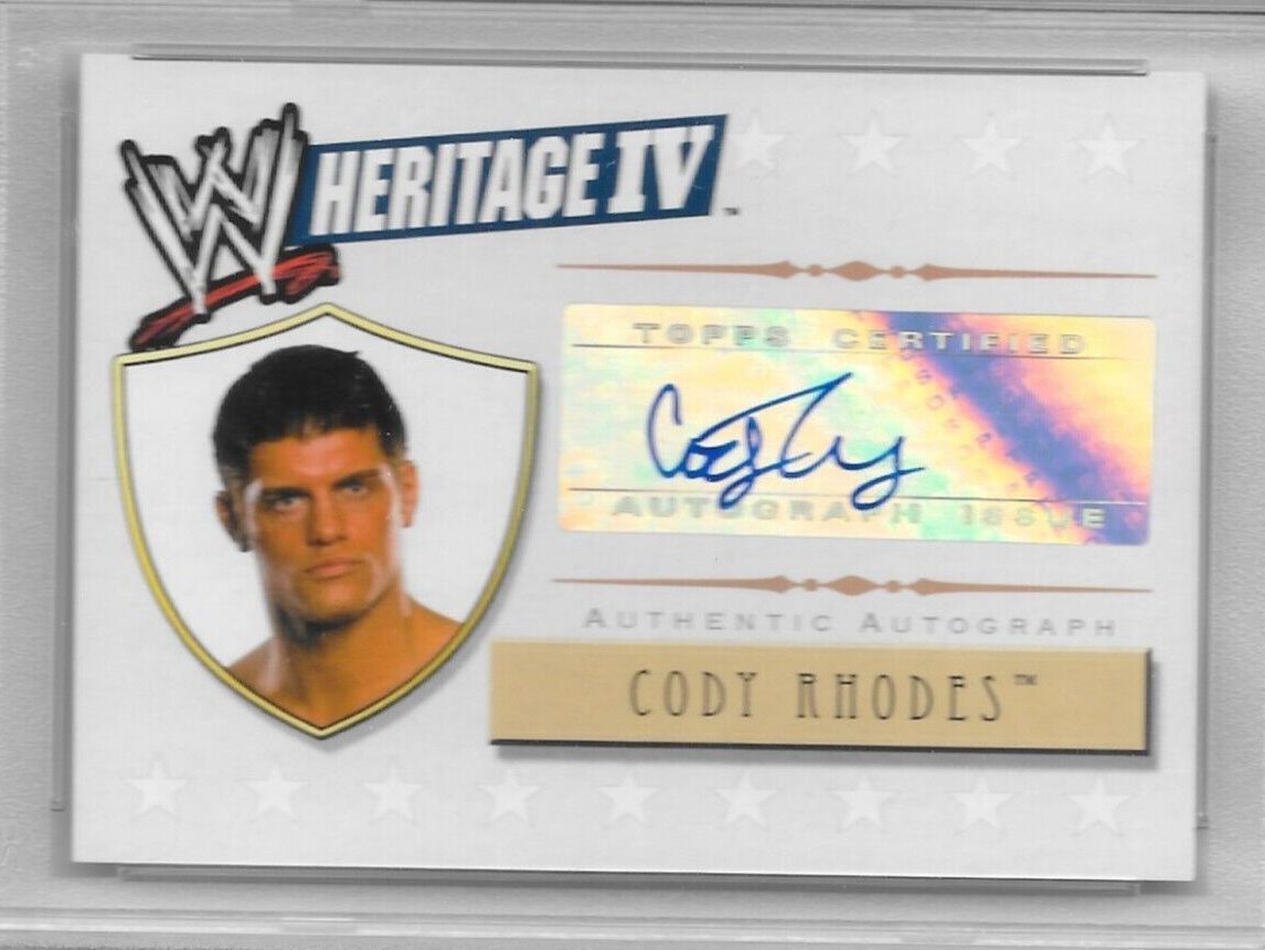 2008 WWE Topps Heritage Cody Rhodes autograph
