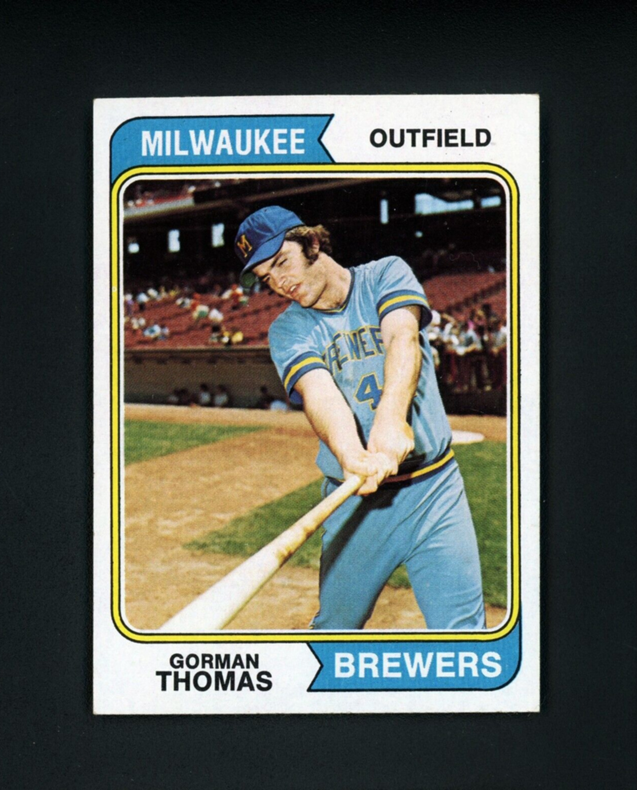 1974 Topps Gorman Thomas rookie card