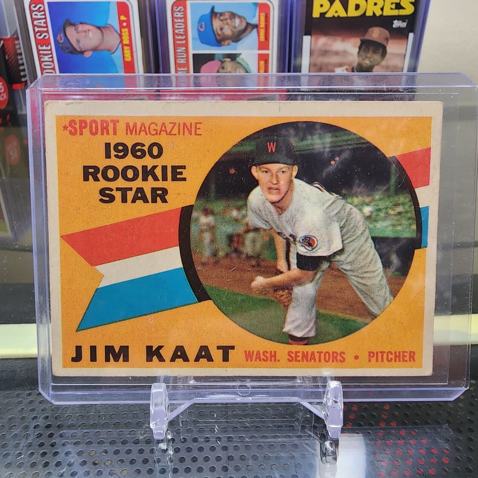 1960 Topps Jim Kaat rookie card