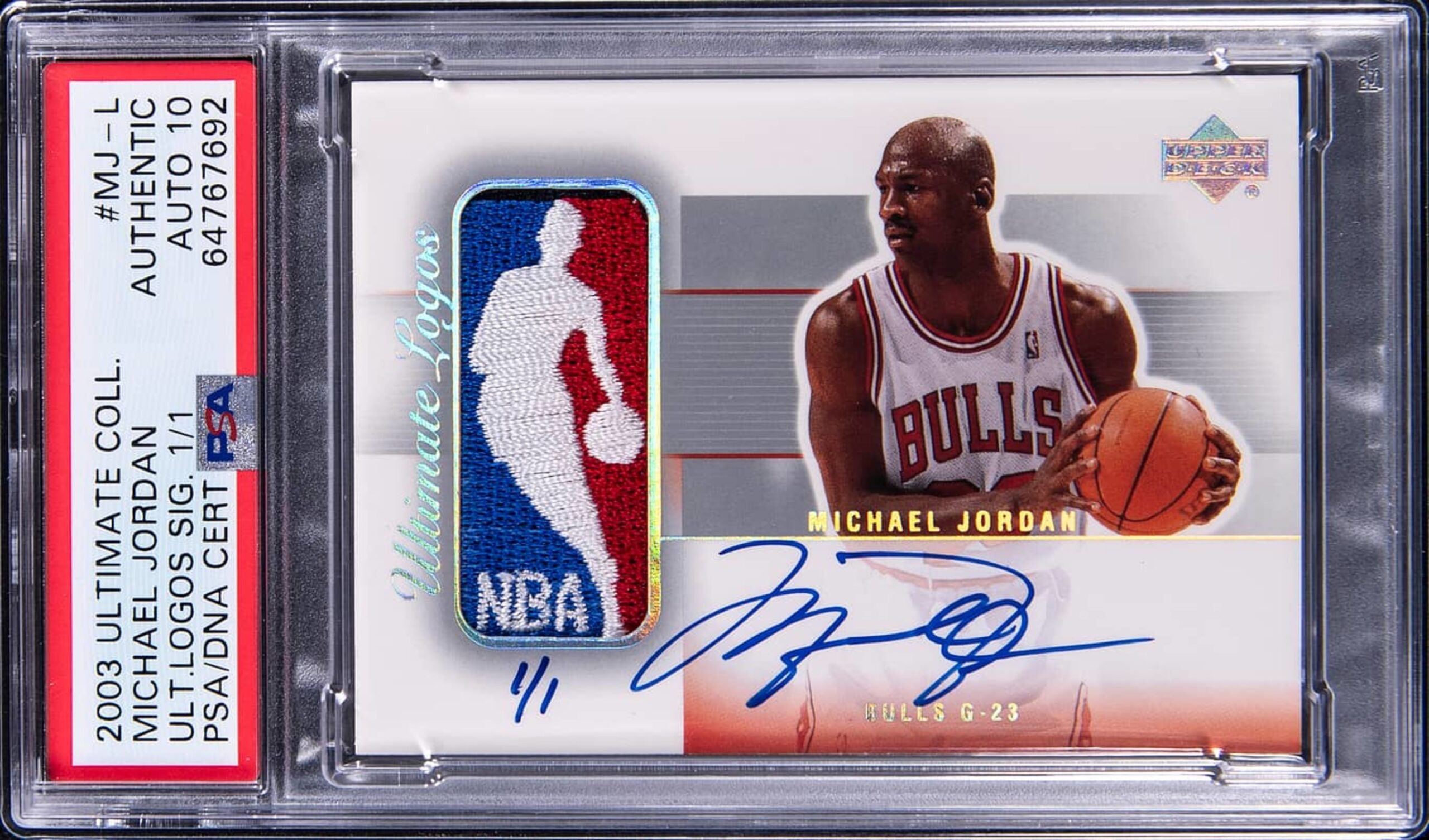 2003 Upper Deck Michael Jordan Ultimate Collections Logoman Autograph 1/1.