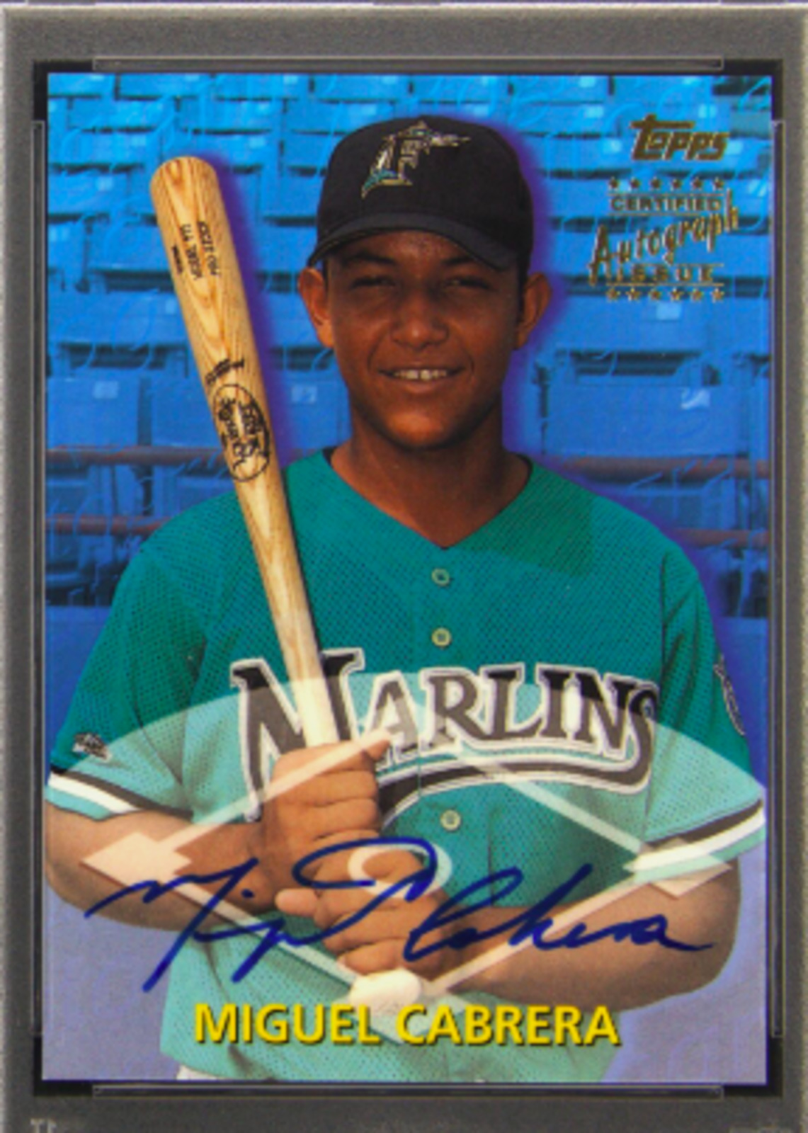 2000 Topps Traded Autographs Miguel Cabrera rookie card