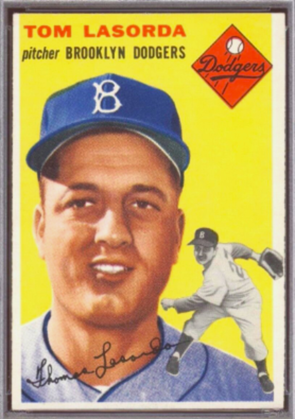 1954 Topps Tommy LaSorda rookie card