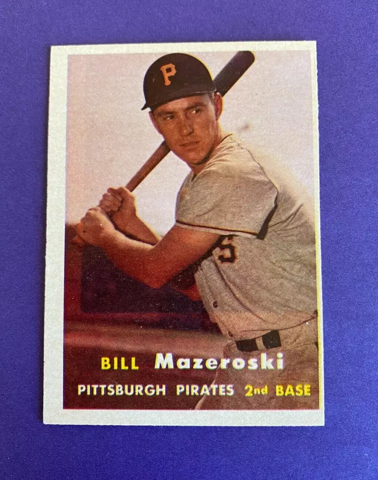 1957 Topps Bill Mazeroski rookie card