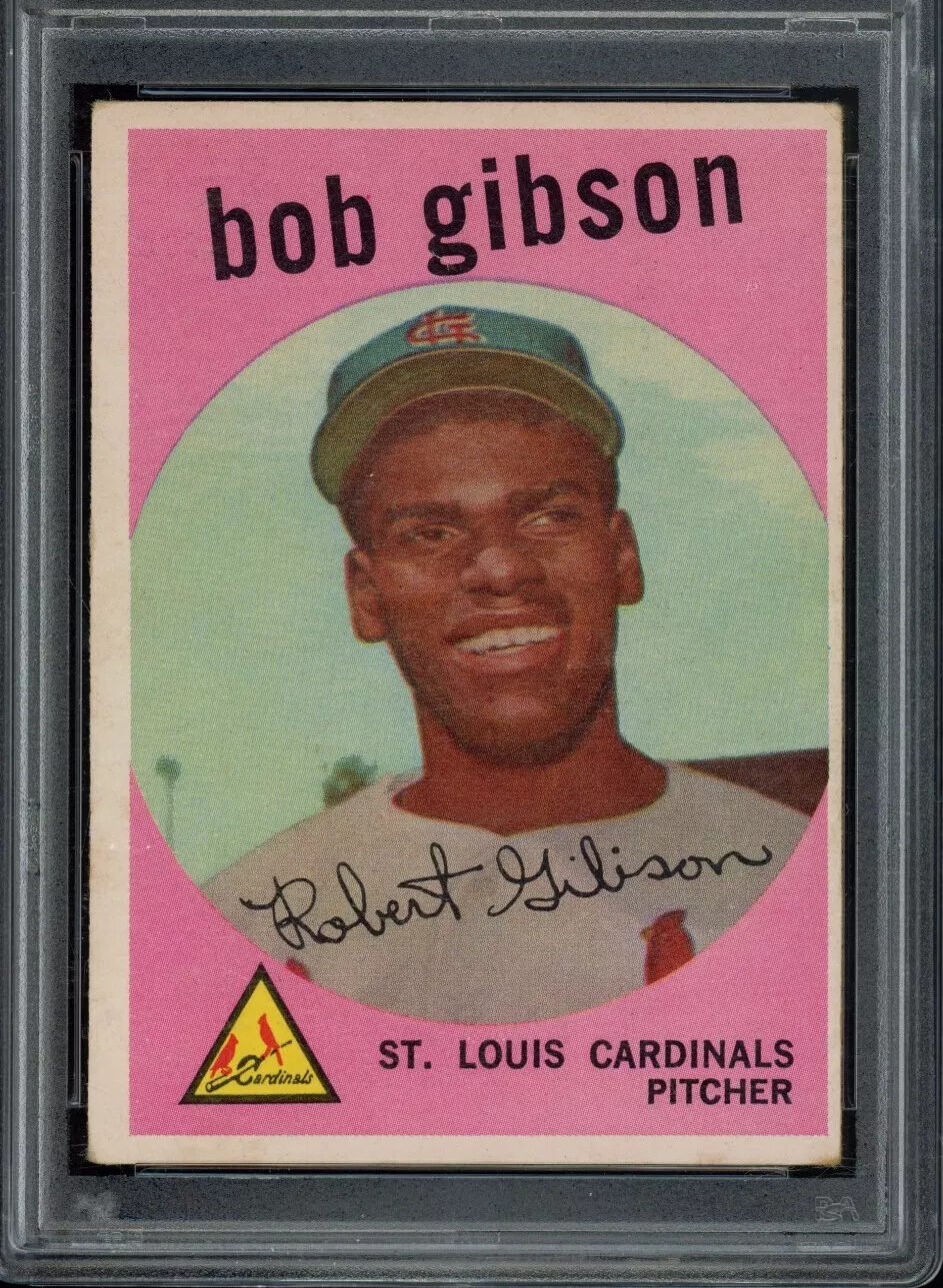 1959 Topps Bob Gibson rookie card