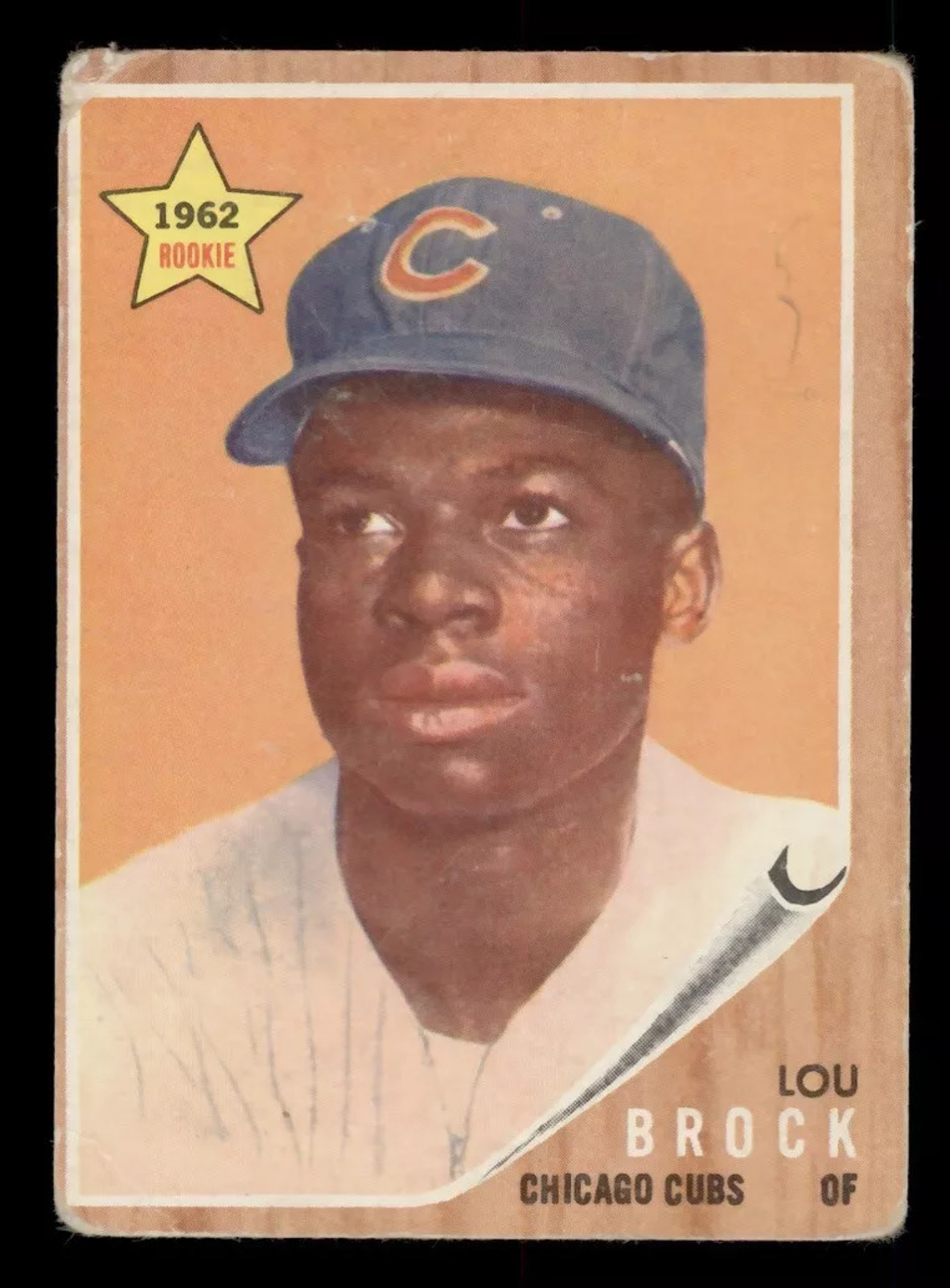 1962 Topps Lou Brock rookie card