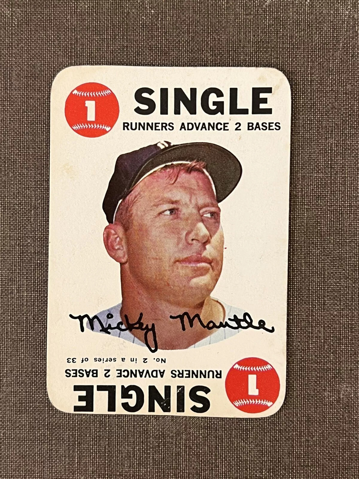 1968 Topps Game Mickey Mantle