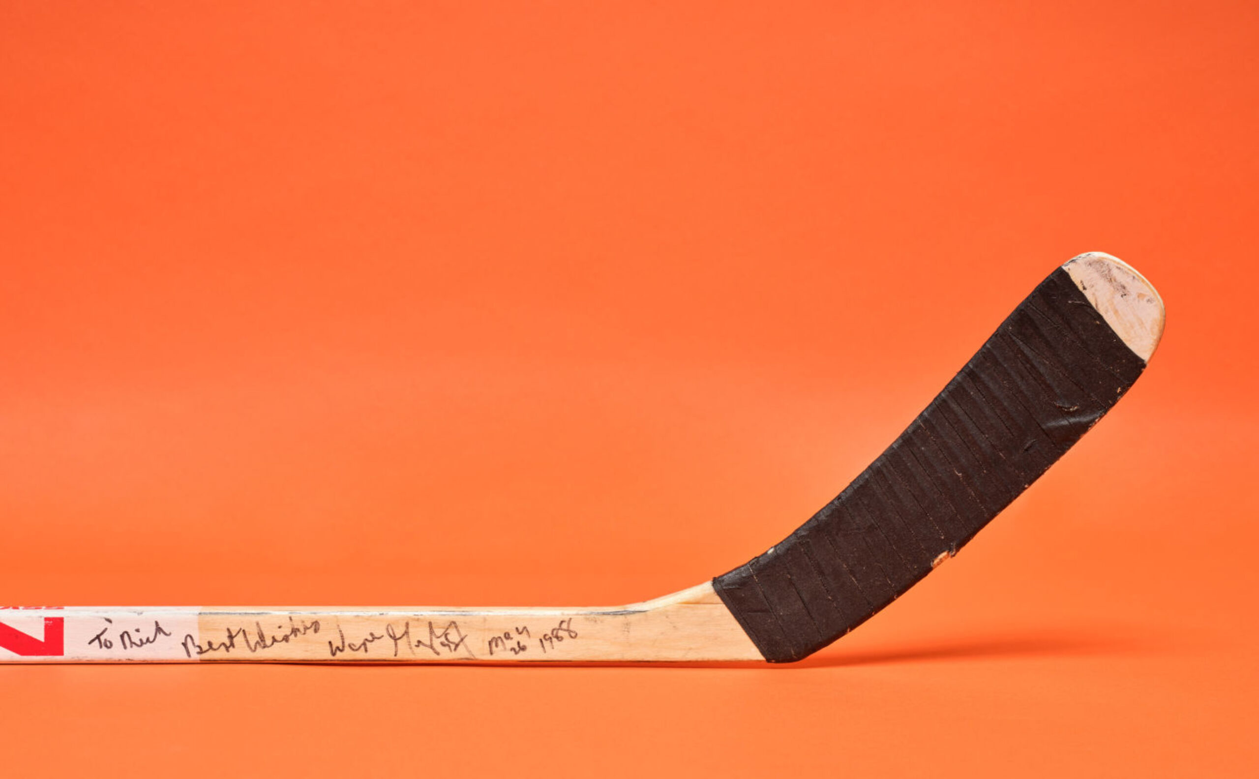 Game-used Wayne Gretzky hockey stick from 1988 Stanley Cup Finals